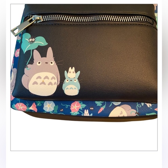 NWT Studio Ghibli My Neighbor Totoro Floral Mini Backpack - Picture 3 of 7